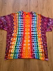 Xl Shirt | fractal Tie Dye Shirt | Psychedelic T Shirt | Galaxy Ice Dye Shirt | Festival Shirt | Mandala Psytrance Shirt | Geode Tie Dye
