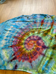 5XL Shirt | Spiral Tie Dye Shirt | Psychedelic T Shirt | Galaxy Ice Dye Shirt | Festival Shirt | Mandala Psytrance Shirt | Geode Tie Dye