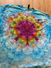 4XL | Lotus Tie Dye Shirt | Psychedelic T Shirt | Galaxy Ice Dye Shirt | Festival Shirt | Mandala Psytrance Shirt | Geode Tie Dye