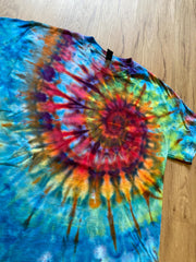Large Shirt | Spiral Tie Dye Shirt | Psychedelic T Shirt | Galaxy Ice Dye Shirt | Festival Shirt | Mandala Psytrance Shirt | Geode Tie Dye