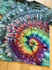 Large Shirt | Spiral Tie Dye Shirt | Psychedelic T Shirt | Galaxy Ice Dye Shirt | Festival Shirt | Mandala Psytrance Shirt | Geode Tie Dye