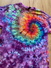 Large Shirt | Spiral Tie Dye Shirt | Psychedelic T Shirt | Galaxy Ice Dye Shirt | Festival Shirt | Mandala Psytrance Shirt | Geode Tie Dye