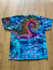 Large Special Tie Dye T-Shirt psychedelic kaleidoscopic mandala  ice dye