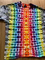 Large Shirt | Fractal Tie Dye Shirt | Psychedelic T Shirt | Galaxy Ice Dye Shirt | Festival Shirt | Mandala Psytrance Shirt | Geode Tie Dye