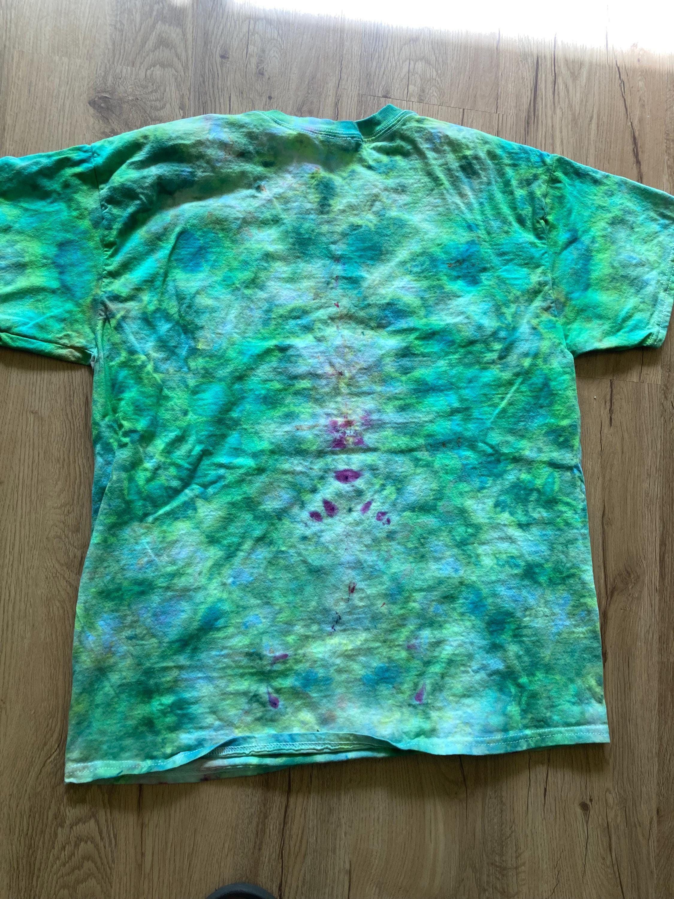Large Shirt | Lotus Tie Dye Shirt | Psychedelic T Shirt | Galaxy Ice Dye Shirt | Festival Shirt | Mandala Psytrance Shirt | Geode Tie Dye