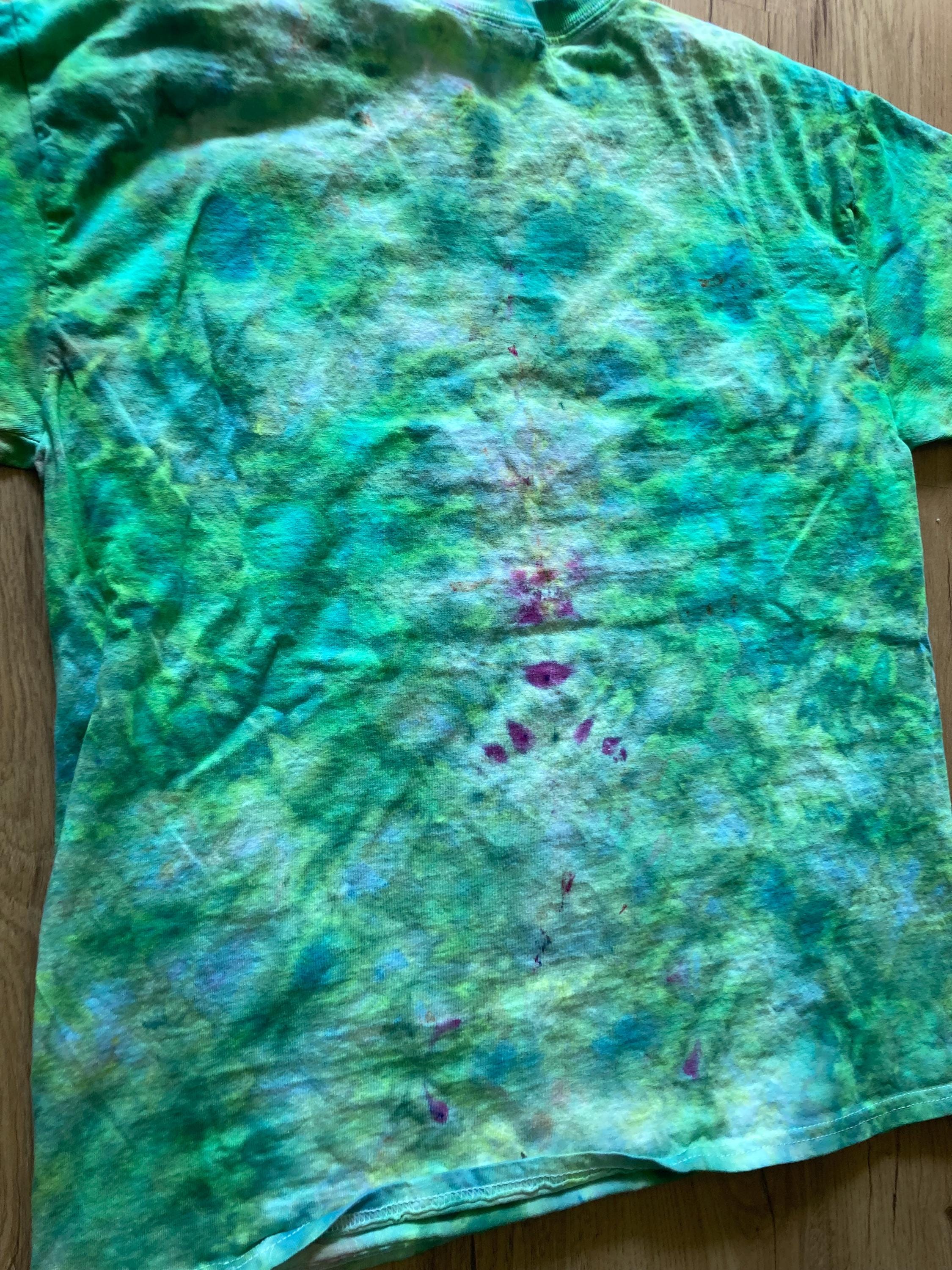 Large Shirt | Lotus Tie Dye Shirt | Psychedelic T Shirt | Galaxy Ice Dye Shirt | Festival Shirt | Mandala Psytrance Shirt | Geode Tie Dye