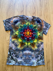 Small Shirt | Lotus Tie Dye Shirt | Psychedelic T Shirt | Galaxy Ice Dye Shirt | Festival Shirt | Mandala Psytrance Shirt | Geode Tie Dye