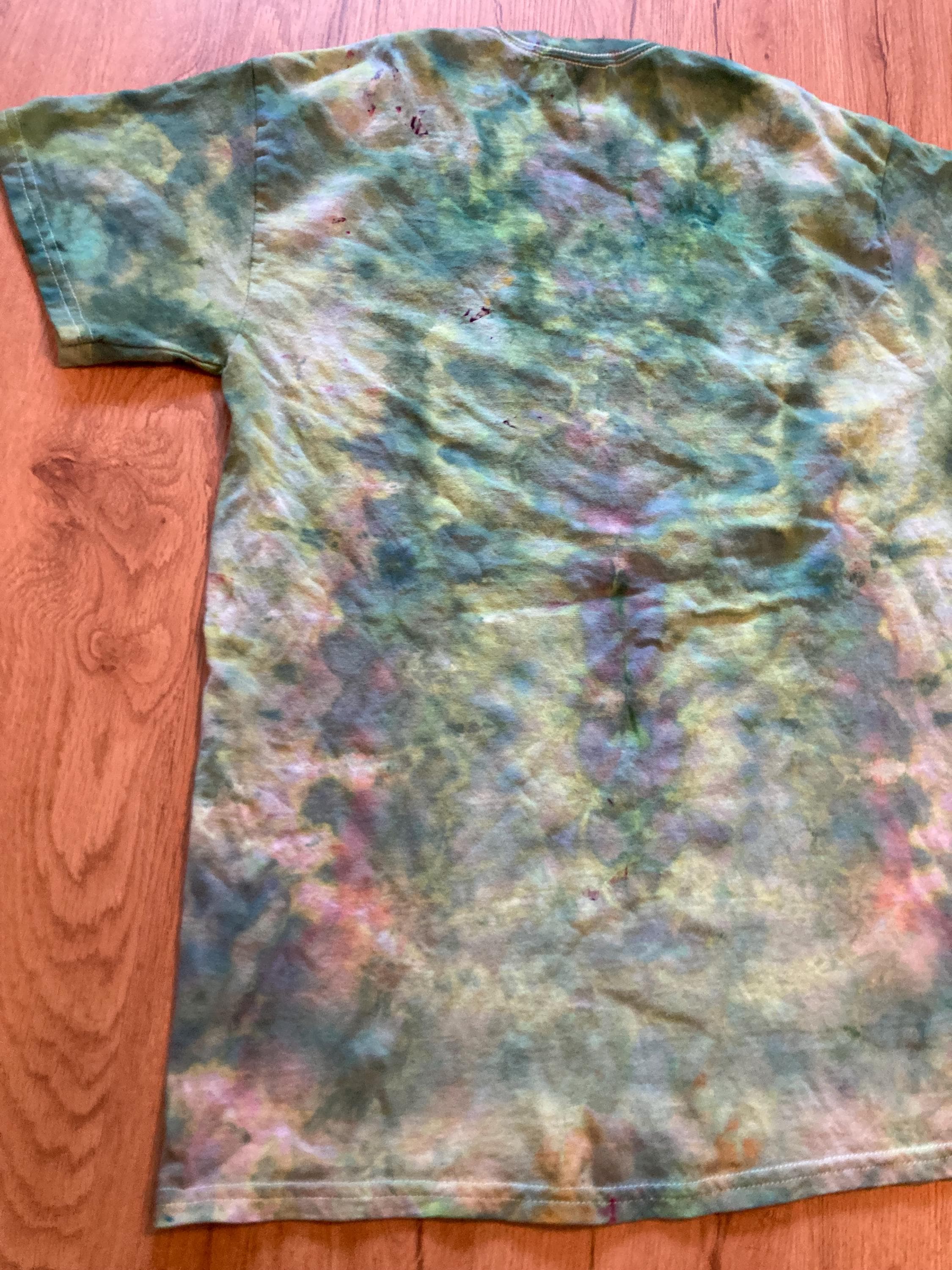 Medium Shirt | Lotus Tie Dye Shirt | Psychedelic T Shirt | Galaxy Ice Dye Shirt | Festival Shirt | Mandala Psytrance Shirt | Geode Tie Dye