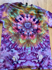 Medium Shirt | Lotus Tie Dye Shirt | Psychedelic T Shirt | Galaxy Ice Dye Shirt | Festival Shirt | Mandala Psytrance Shirt | Geode Tie Dye