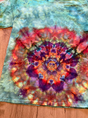 Medium Shirt | Lotus Tie Dye Shirt | Psychedelic T Shirt | Galaxy Ice Dye Shirt | Festival Shirt | Mandala Psytrance Shirt | Geode Tie Dye