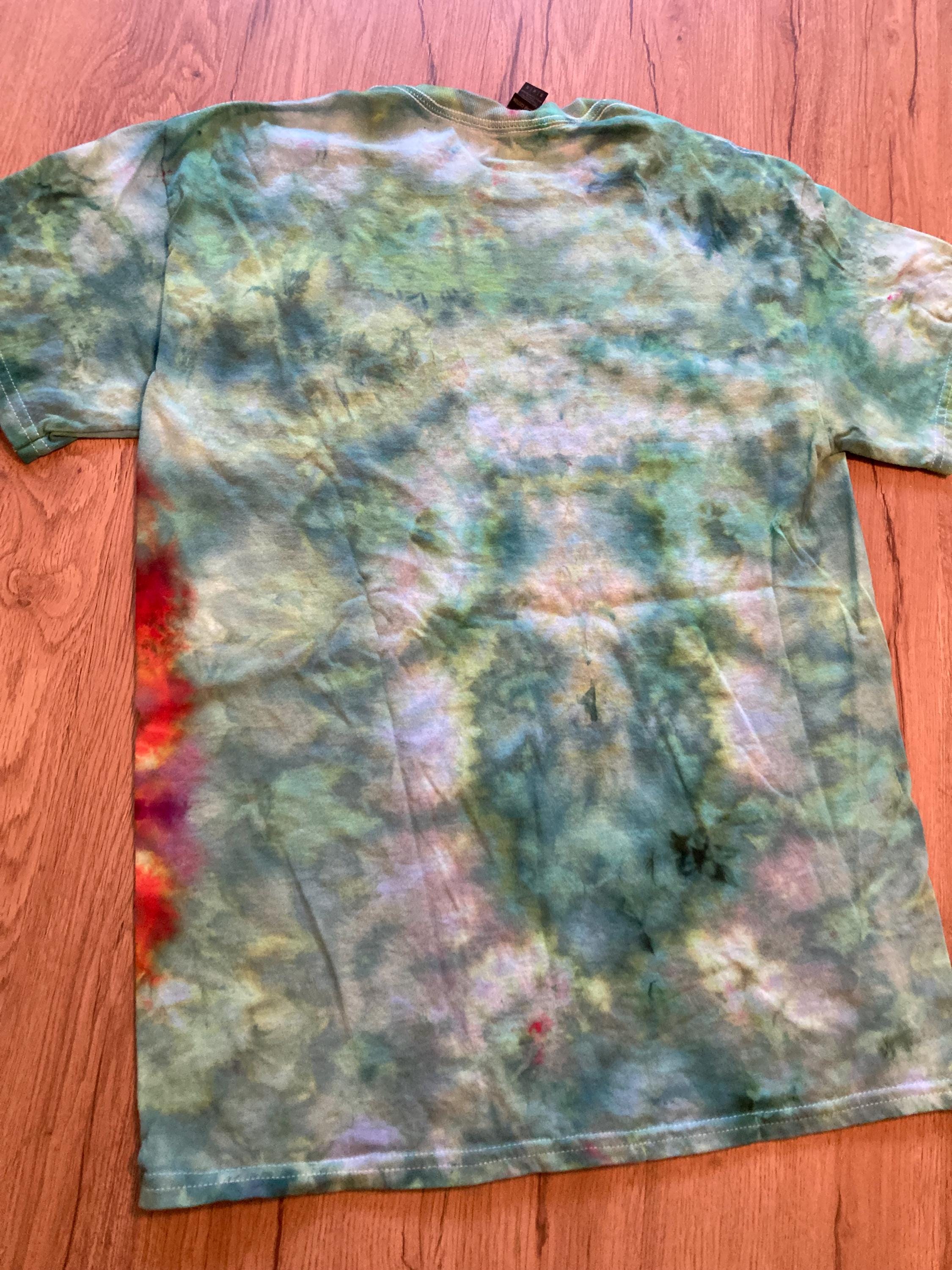 Medium Shirt | Lotus Tie Dye Shirt | Psychedelic T Shirt | Galaxy Ice Dye Shirt | Festival Shirt | Mandala Psytrance Shirt | Geode Tie Dye