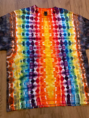 Xl Shirt | fractal Tie Dye Shirt | Psychedelic T Shirt | Galaxy Ice Dye Shirt | Festival Shirt | Mandala Psytrance Shirt | Geode Tie Dye