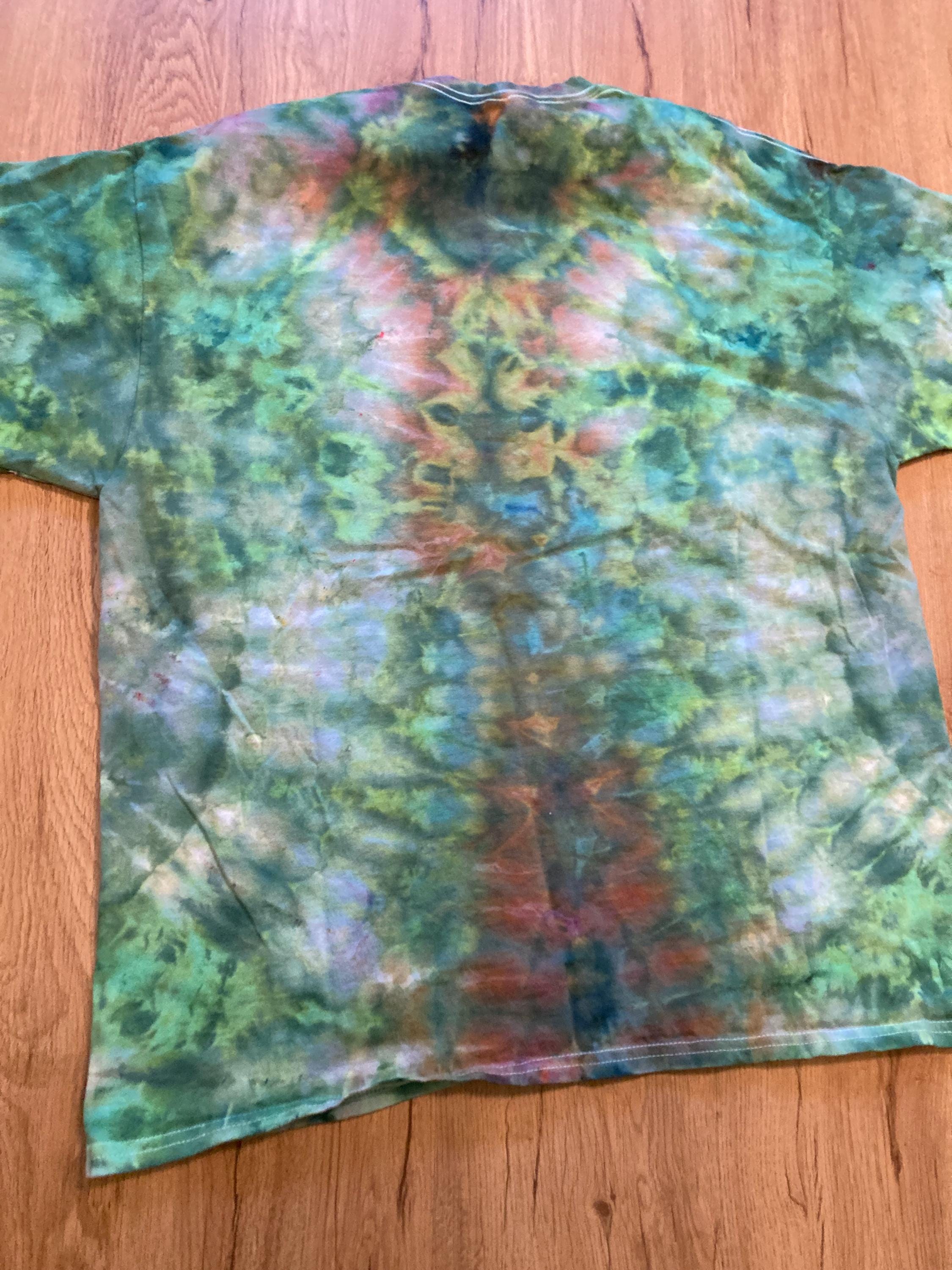 Xl Shirt | Mandala Tie Dye Shirt | Psychedelic T Shirt | Galaxy Ice Dye Shirt | Festival Shirt | Mandala Psytrance Shirt | Geode Tie Dye