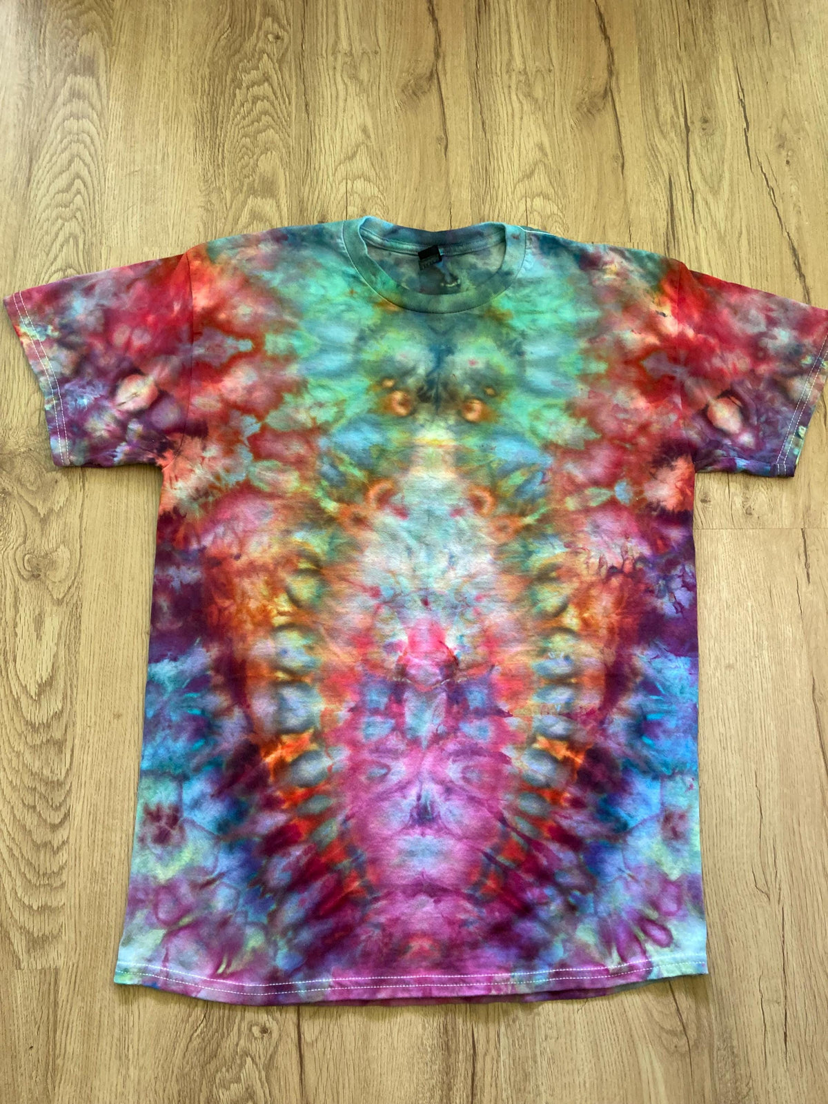 Medium Shirt | Fractal Tie Dye Shirt | Psychedelic T Shirt | Galaxy Ice Dye Shirt | Festival Shirt | Mandala Psytrance Shirt | Geode Tie Dye