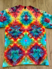 Medium Shirt | Fractal Tie Dye Shirt | Psychedelic T Shirt | Galaxy Ice Dye Shirt | Festival Shirt | Mandala Psytrance Shirt | Geode Tie Dye