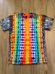 Medium Shirt | Fractal Tie Dye Shirt | Psychedelic T Shirt | Galaxy Ice Dye Shirt | Festival Shirt | Mandala Psytrance Shirt | Geode Tie Dye
