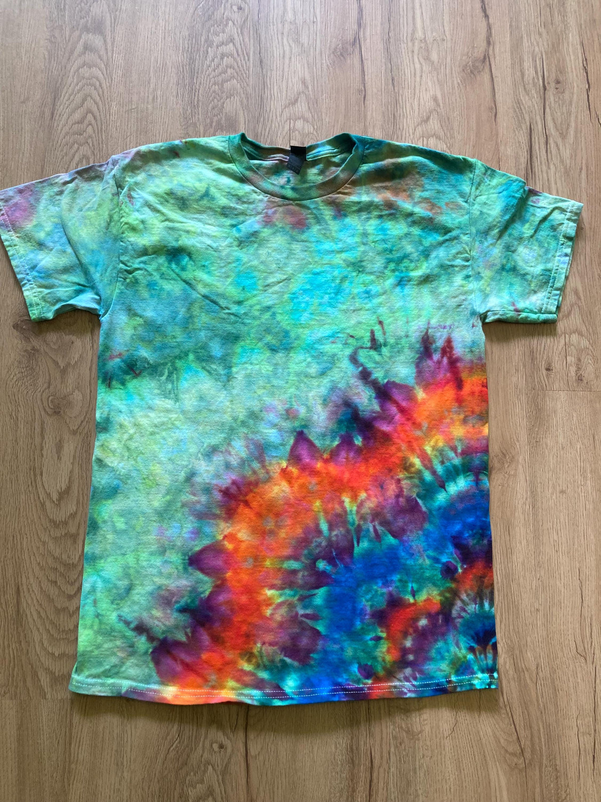 Medium Shirt | Lotus Tie Dye Shirt | Psychedelic T Shirt | Galaxy Ice Dye Shirt | Festival Shirt | Mandala Psytrance Shirt | Geode Tie Dye
