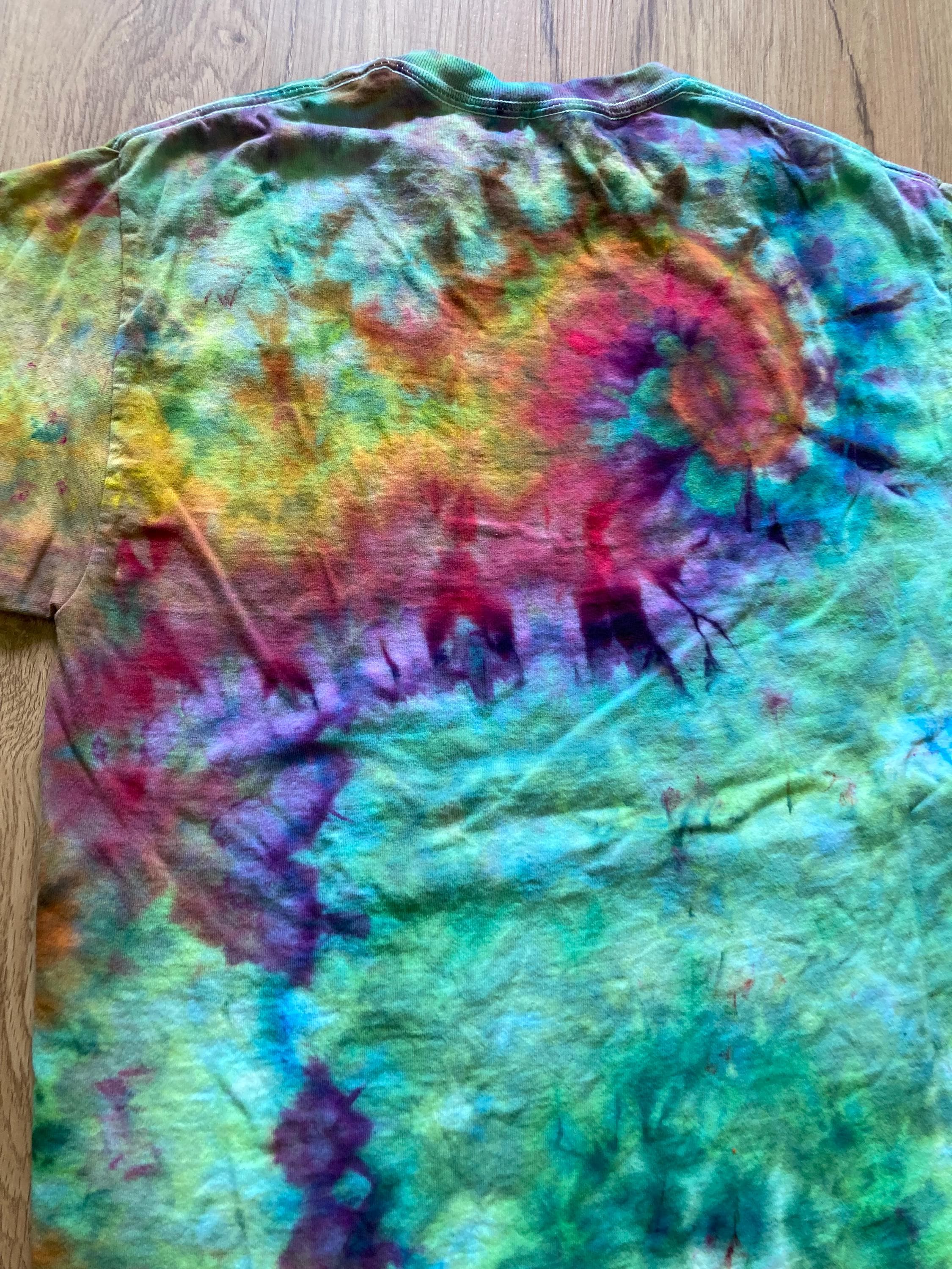 Medium Shirt | Special Tie Dye Shirt | Psychedelic T Shirt | Galaxy Ice Dye Shirt | Festival Shirt | Mandala Psytrance Shirt | Geode Tie Dye