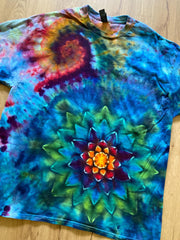 Xl Shirt | Special Tie Dye Shirt | Psychedelic T Shirt | Galaxy Ice Dye Shirt | Festival Shirt | Mandala Psytrance Shirt | Geode Tie Dye
