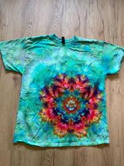 Xl Shirt | Mandala Tie Dye Shirt | Psychedelic T Shirt | Galaxy Ice Dye Shirt | Festival Shirt | Mandala Psytrance Shirt | Geode Tie Dye