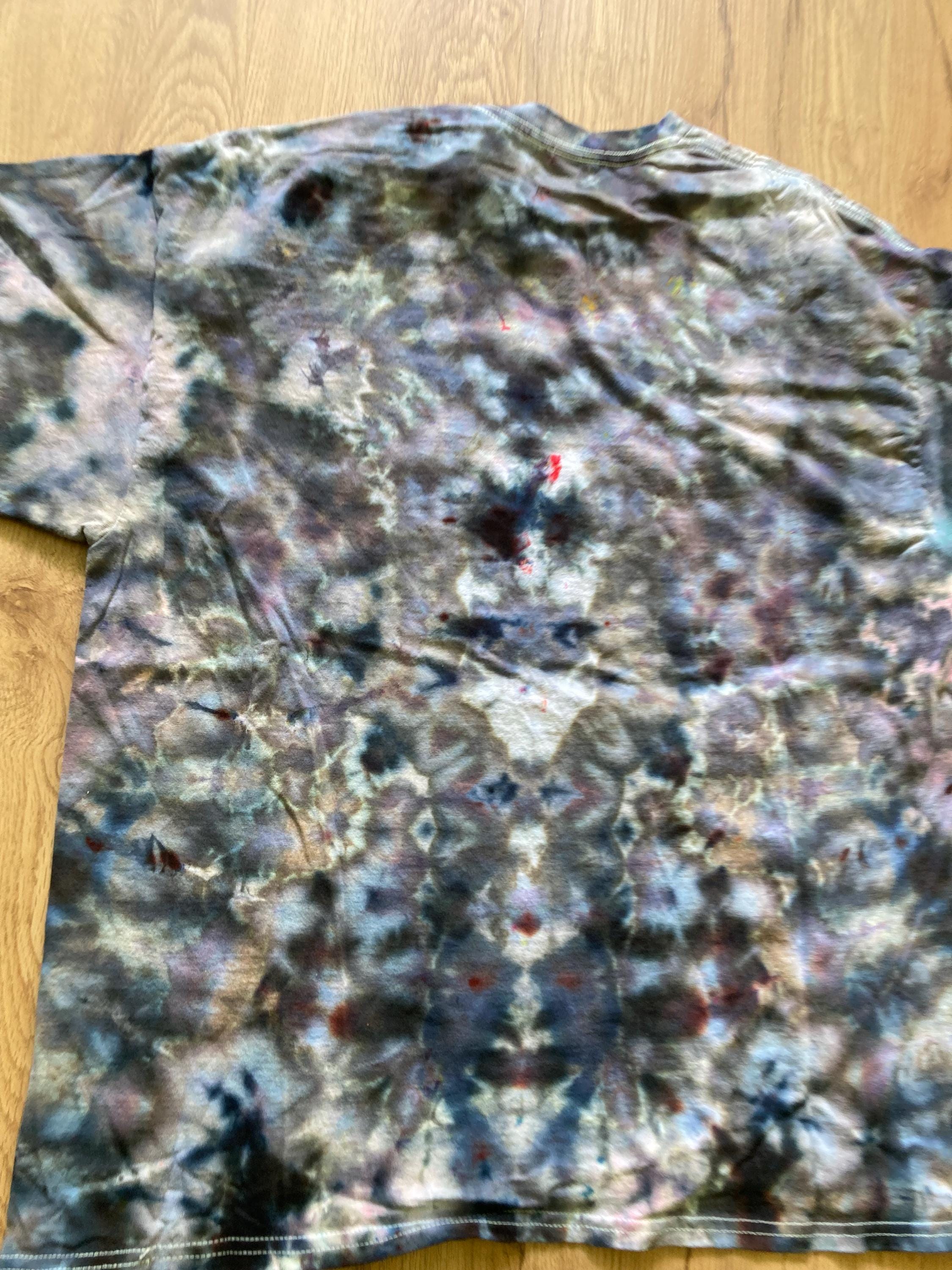 Xl Shirt | Mandala Tie Dye Shirt | Psychedelic T Shirt | Galaxy Ice Dye Shirt | Festival Shirt | Mandala Psytrance Shirt | Geode Tie Dye