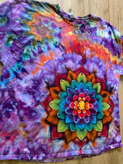 3XL Shirt | Special Tie Dye Shirt | Psychedelic T Shirt | Galaxy Ice Dye Shirt | Festival Shirt | Mandala Psytrance Shirt | Geode Tie Dye