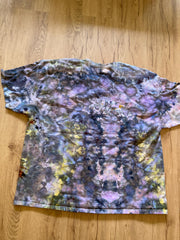 3XL Shirt | Lotus Tie Dye Shirt | Psychedelic T Shirt | Galaxy Ice Dye Shirt | Festival Shirt | Mandala Psytrance Shirt | Geode Tie Dye