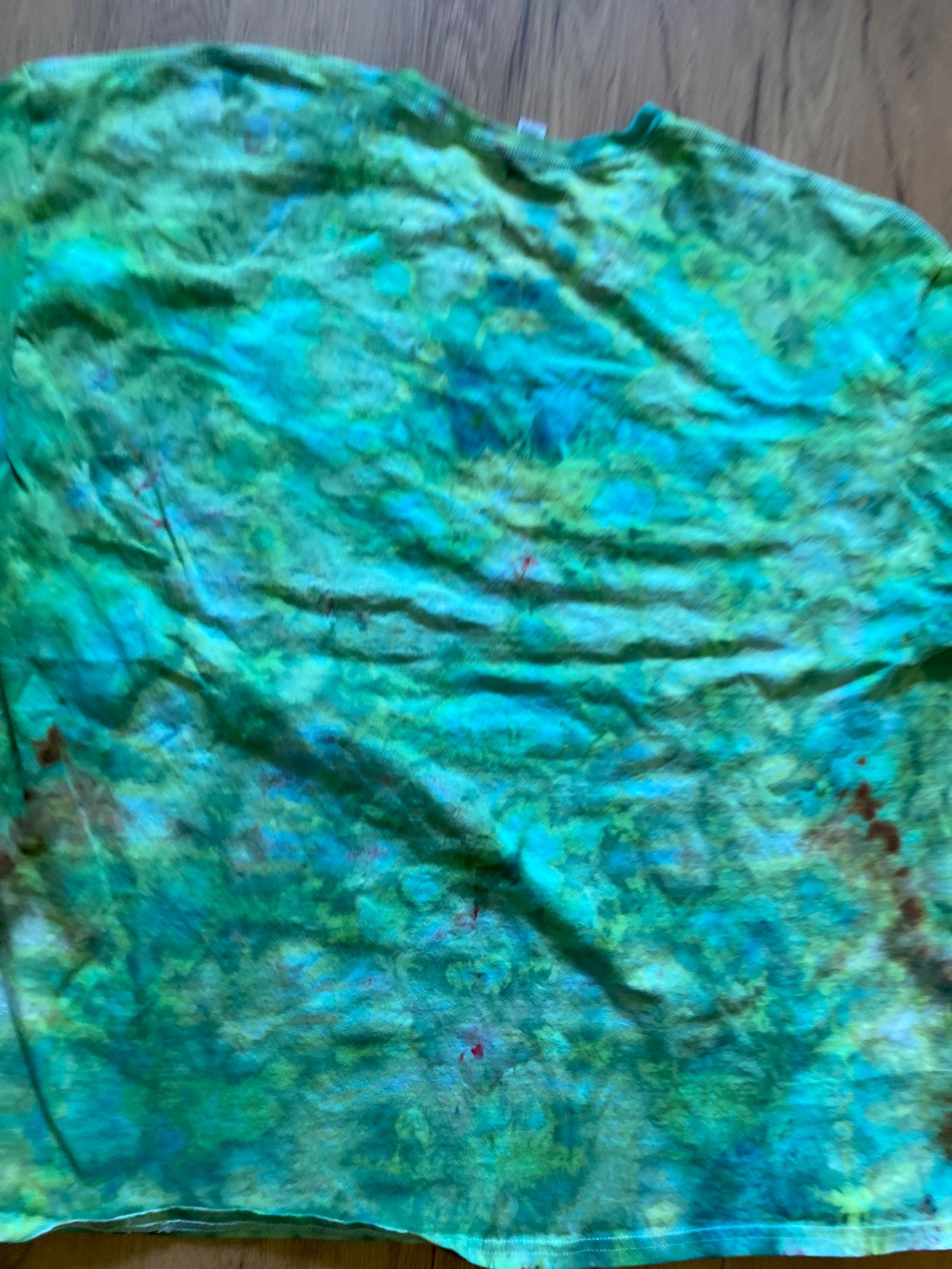 3XL Shirt | Lotus Tie Dye Shirt | Psychedelic T Shirt | Galaxy Ice Dye Shirt | Festival Shirt | Mandala Psytrance Shirt | Geode Tie Dye