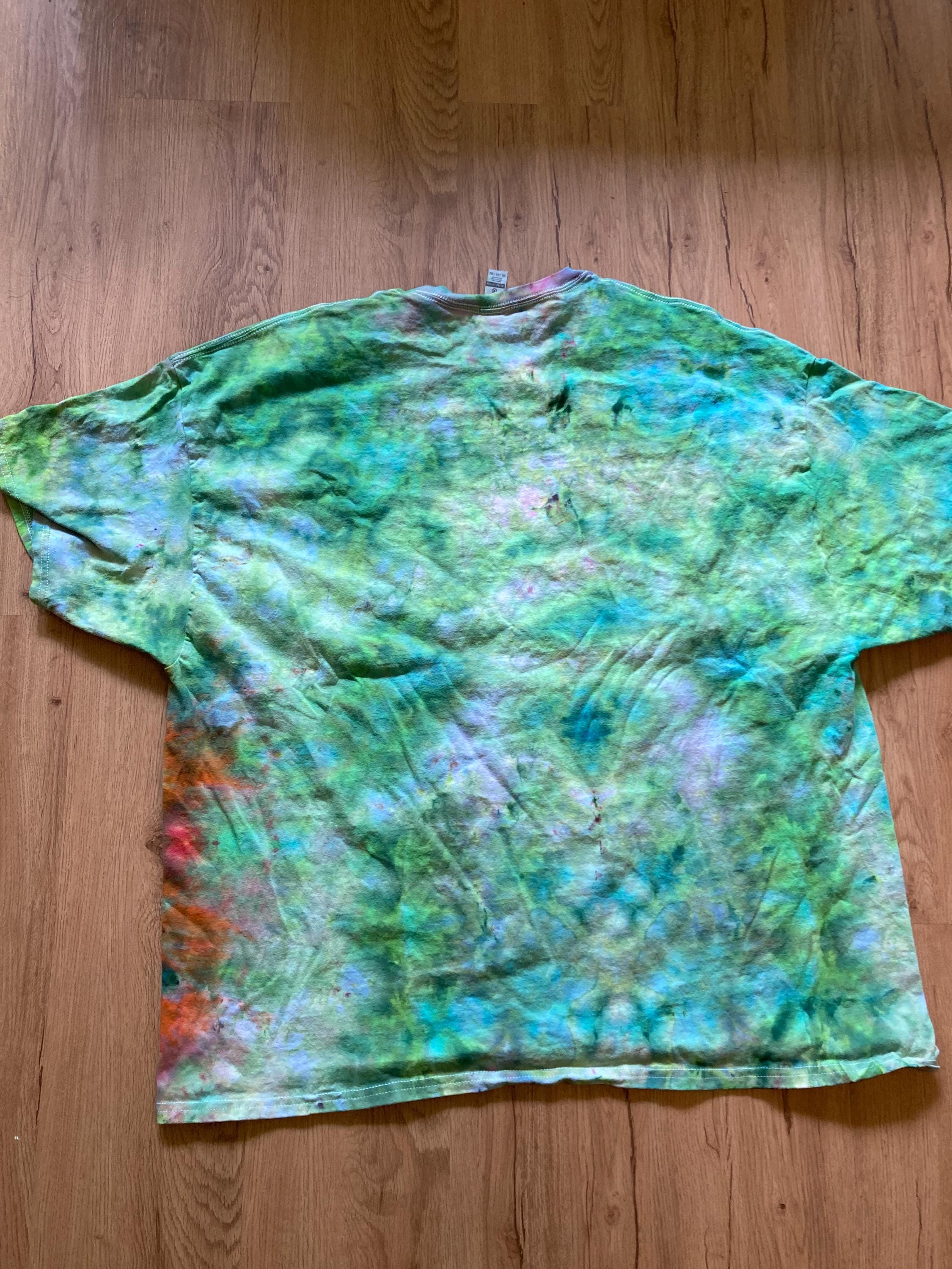 3XL Shirt | Lotus Tie Dye Shirt | Psychedelic T Shirt | Galaxy Ice Dye Shirt | Festival Shirt | Mandala Psytrance Shirt | Geode Tie Dye