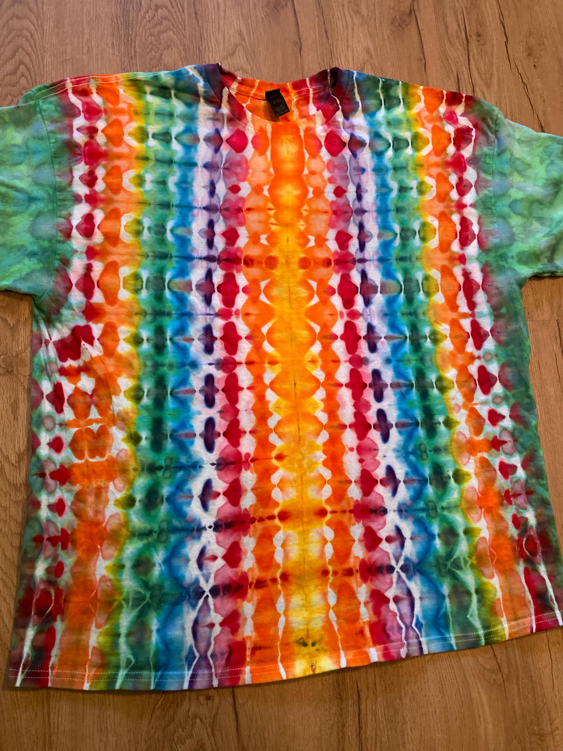 2Xl | fractal Tie Dye Shirt | Psychedelic T Shirt | Galaxy Ice Dye Shirt | Festival Shirt | Mandala Psytrance Shirt | Geode Tie Dye