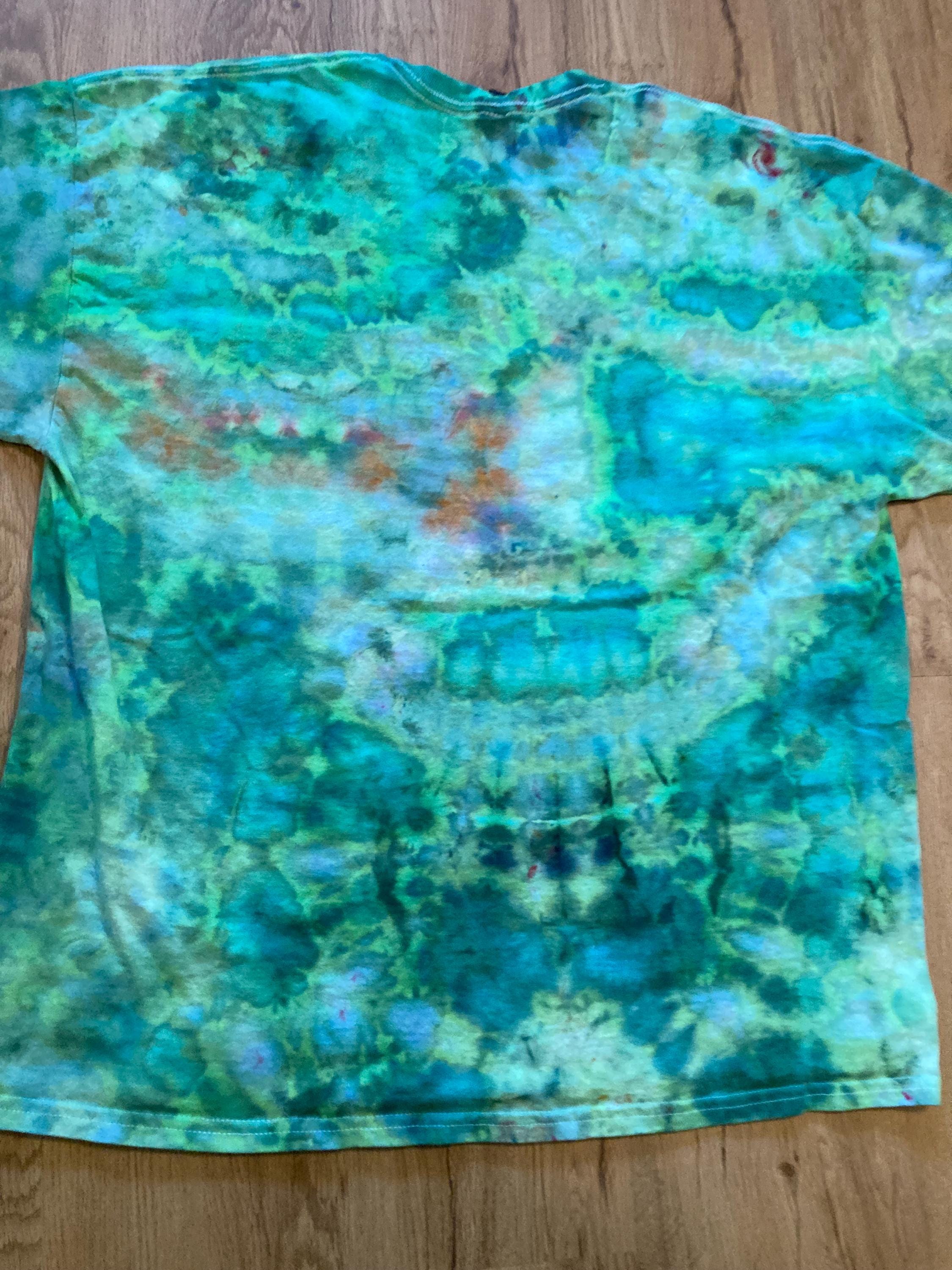 2Xl | Lotus Tie Dye Shirt | Psychedelic T Shirt | Galaxy Ice Dye Shirt | Festival Shirt | Mandala Psytrance Shirt | Geode Tie Dye