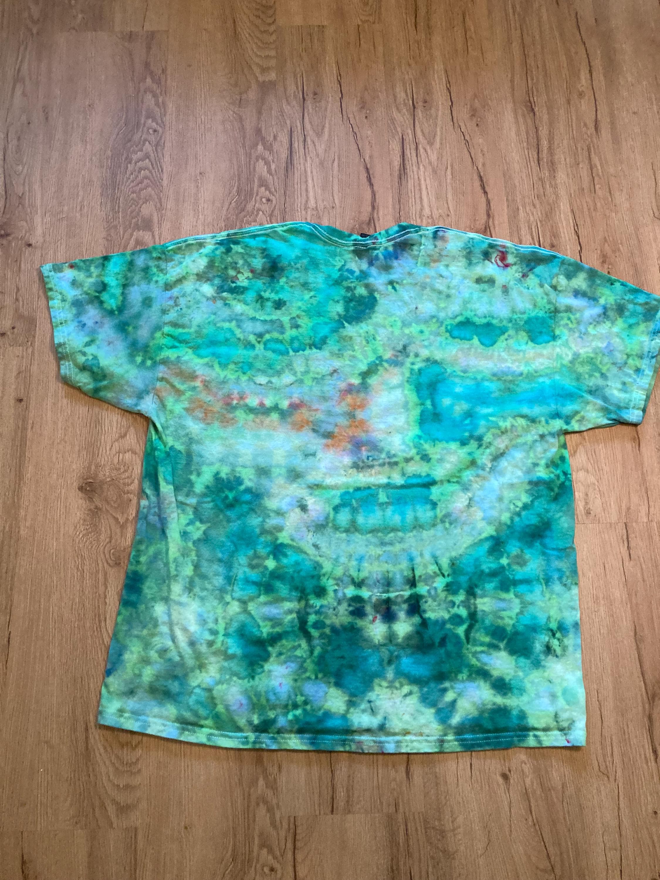 2Xl | Lotus Tie Dye Shirt | Psychedelic T Shirt | Galaxy Ice Dye Shirt | Festival Shirt | Mandala Psytrance Shirt | Geode Tie Dye