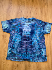 2Xl | Lotus Tie Dye Shirt | Psychedelic T Shirt | Galaxy Ice Dye Shirt | Festival Shirt | Mandala Psytrance Shirt | Geode Tie Dye