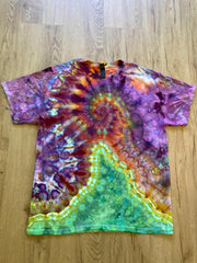 Large Shirt | Spiral Tie Dye Shirt | Psychedelic T Shirt | Galaxy Ice Dye Shirt | Festival Shirt | Mandala Psytrance Shirt | Geode Tie Dye