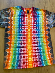 Large Shirt | Fractal Tie Dye Shirt | Psychedelic T Shirt | Galaxy Ice Dye Shirt | Festival Shirt | Mandala Psytrance Shirt | Geode Tie Dye