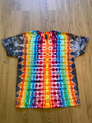 Large Shirt | Fractal Tie Dye Shirt | Psychedelic T Shirt | Galaxy Ice Dye Shirt | Festival Shirt | Mandala Psytrance Shirt | Geode Tie Dye