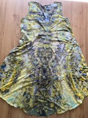 Size 2xl Dress | Psychedelic Hippie Dress | High Low Tie Dye Dress | Mandala Flower Tank Dress | Festival Apparel | Galaxy Ice Dye Dress