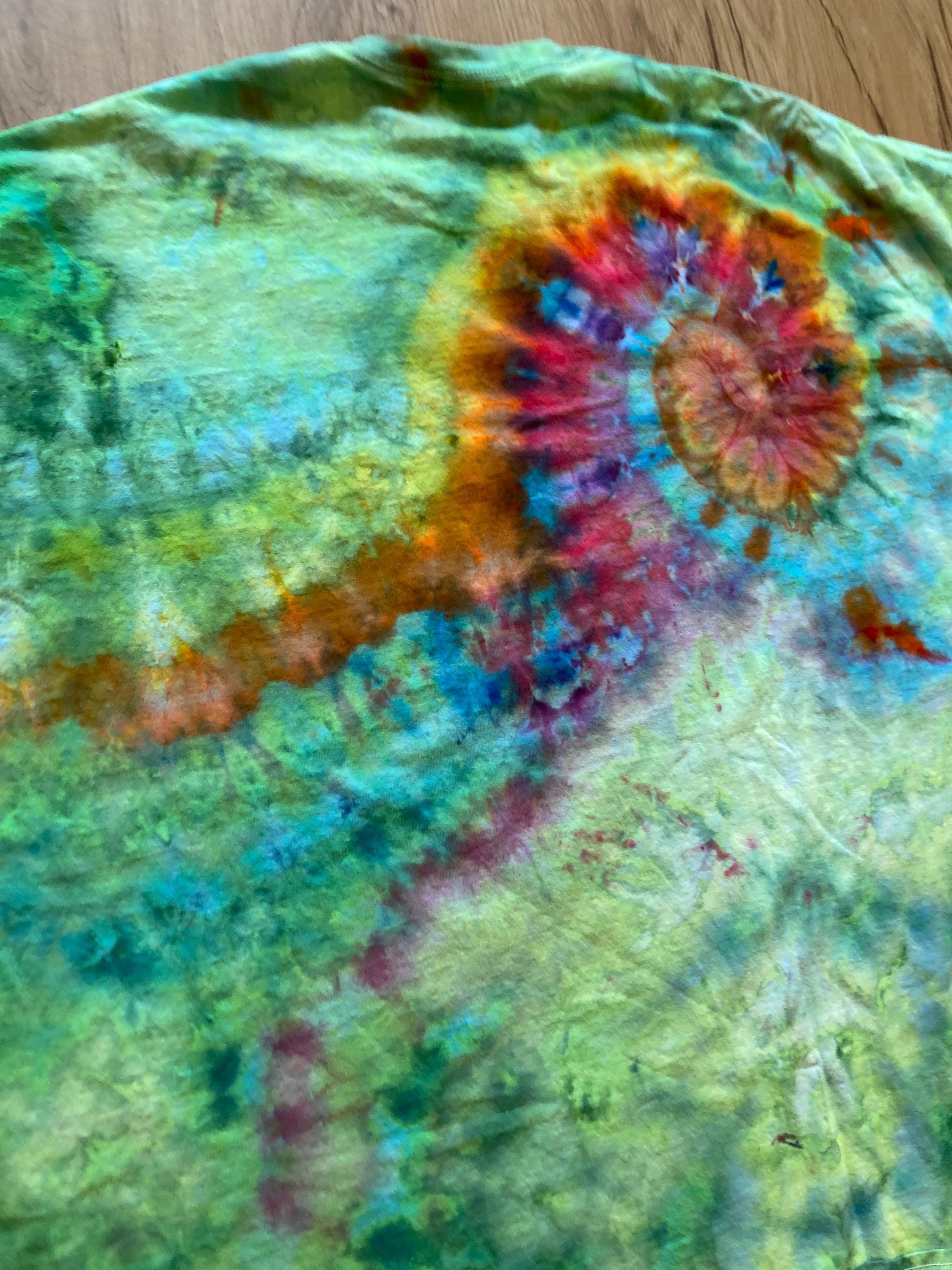 5XL Shirt | Special Tie Dye Shirt | Psychedelic T Shirt | Galaxy Ice Dye Shirt | Festival Shirt | Mandala Psytrance Shirt | Geode Tie Dye