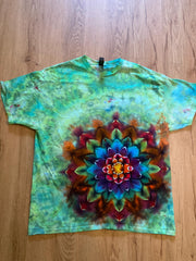 Xl Shirt | Mandala Tie Dye Shirt | Psychedelic T Shirt | Galaxy Ice Dye Shirt | Festival Shirt | Mandala Psytrance Shirt | Geode Tie Dye
