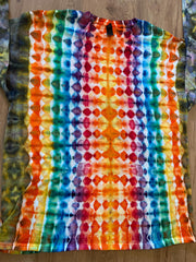 XL Shirt | Handmade fractal Shirt | Trippy Tie Dye Tee | Lotus Flower Shirt | Oversized Tee | Psychedelic Shirt | Long Sleeve Yoga Tee