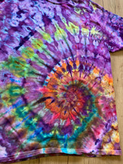 Large Shirt | Spiral Tie Dye Shirt | Psychedelic T Shirt | Galaxy Ice Dye Shirt | Festival Shirt | Mandala Psytrance Shirt | Geode Tie Dye