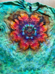 Large Shirt | Lotus Tie Dye Shirt | Psychedelic T Shirt | Galaxy Ice Dye Shirt | Festival Shirt | Mandala Psytrance Shirt | Geode Tie Dye