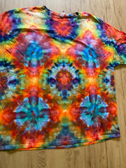 3XL Shirt | Fractal Tie Dye Shirt | Psychedelic T Shirt | Galaxy Ice Dye Shirt | Festival Shirt | Mandala Psytrance Shirt | Geode Tie Dye
