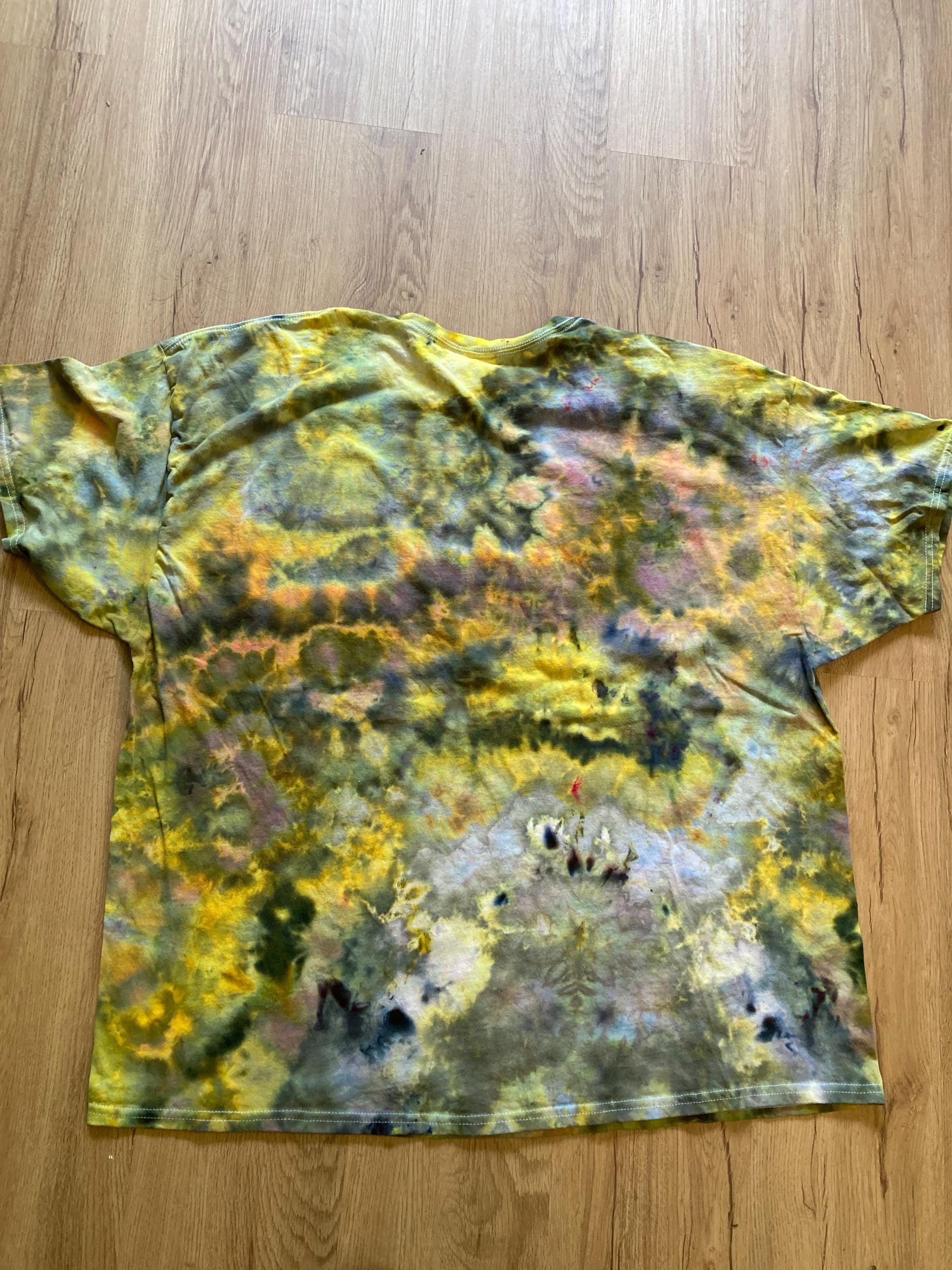 3XL Shirt | Lotus Tie Dye Shirt | Psychedelic T Shirt | Galaxy Ice Dye Shirt | Festival Shirt | Mandala Psytrance Shirt | Geode Tie Dye