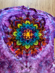 3XL Shirt | Lotus Tie Dye Shirt | Psychedelic T Shirt | Galaxy Ice Dye Shirt | Festival Shirt | Mandala Psytrance Shirt | Geode Tie Dye