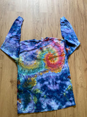 Large Shirt | Handmade Special Mandala Shirt | Trippy Tie Dye | Lotus Flower Shirt | Oversized Tee| Psychedelic Shirt | Long Sleeve Yoga Tee
