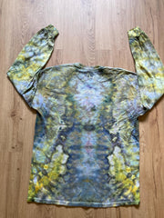 Large Shirt | Handmade Mandala Shirt | Trippy Tie Dye Tee | Lotus Flower Shirt | Oversized Tee | Psychedelic Shirt | Long Sleeve Yoga Tee
