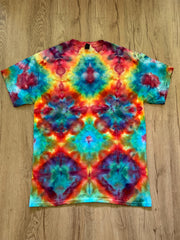 Medium Shirt | Fractal Tie Dye Shirt | Psychedelic T Shirt | Galaxy Ice Dye Shirt | Festival Shirt | Mandala Psytrance Shirt | Geode Tie Dye
