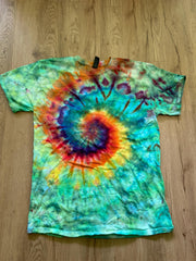 Medium Shirt | Spiral Tie Dye Shirt | Psychedelic T Shirt | Galaxy Ice Dye Shirt | Festival Shirt | Mandala Psytrance Shirt | Geode Tie Dye