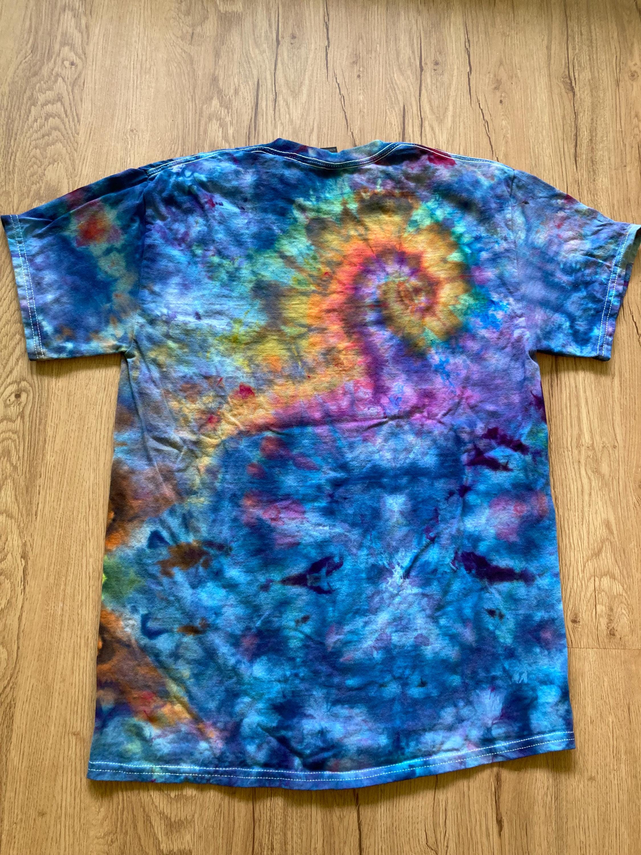 Medium Shirt | Special Tie Dye Shirt | Psychedelic T Shirt | Galaxy Ice Dye Shirt | Festival Shirt | Mandala Psytrance Shirt | Geode Tie Dye